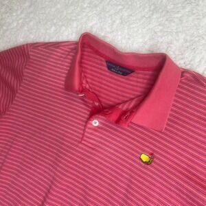 Masters club house collection men's striped ‎ polo golf stretch performance